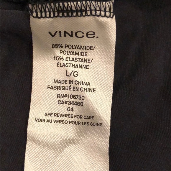 Vince. Black Crushed Velvet Top - Picture 6 of 7